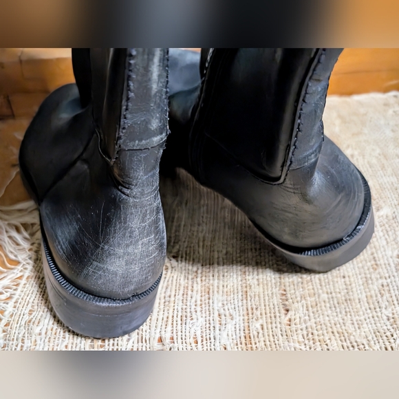 Tory Burch • T Hardware Equestrian Riding Boots Tall Black Leather - Picture 12 of 13